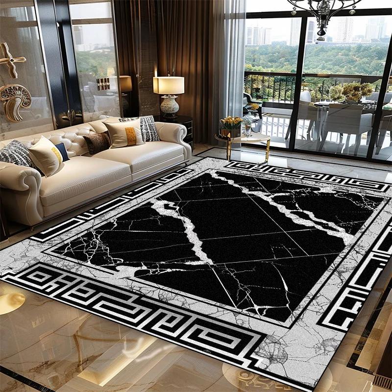 Nordic Style Large Area Rug for Living Room Abstract Decoration Carpet Luxury Bedroom Lounge Rugs Washable Sofa Coffee Table Mat