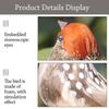 6PCS with Clips Simulation Sparrow Multicolor Artificial Bird Model  Home Decoration