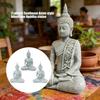 Resin Buddhas Figurines Buddhas Statues Ornament for Home Office Decors Buddhas Sculpture Housewarmings Gift Buddhas Decors