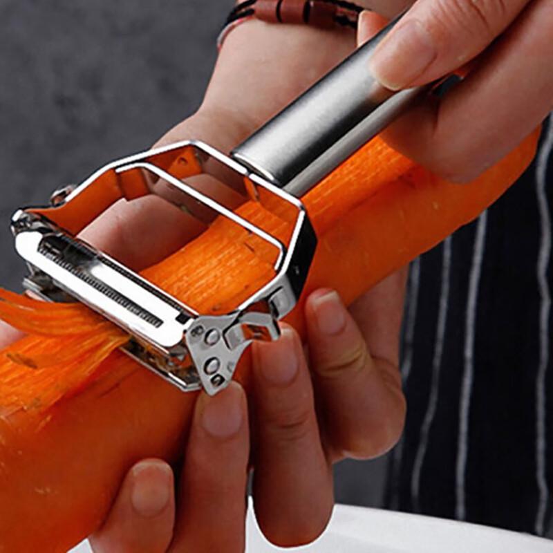 Doppelköpfiger Edelstahl-Reibe und Sparschäler