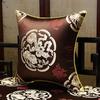35x50cm/45x45cm Jacquard Plant Bamboo Cushion Cover Chinese Light Luxury Tassels Pillow Covers Decorative Green Black Home Decor
