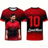 2026 Messi KI Fußball Druck T-Shirt Unisex Herren Damen Fan Gedenkoberteile Superstar Grafik Trendige Sport Kurzarm-T-Shirts