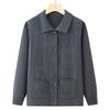 Grandma's Loose Knit Cardigan - Spring/Fall Wear for Middle-aged and Elderly Women