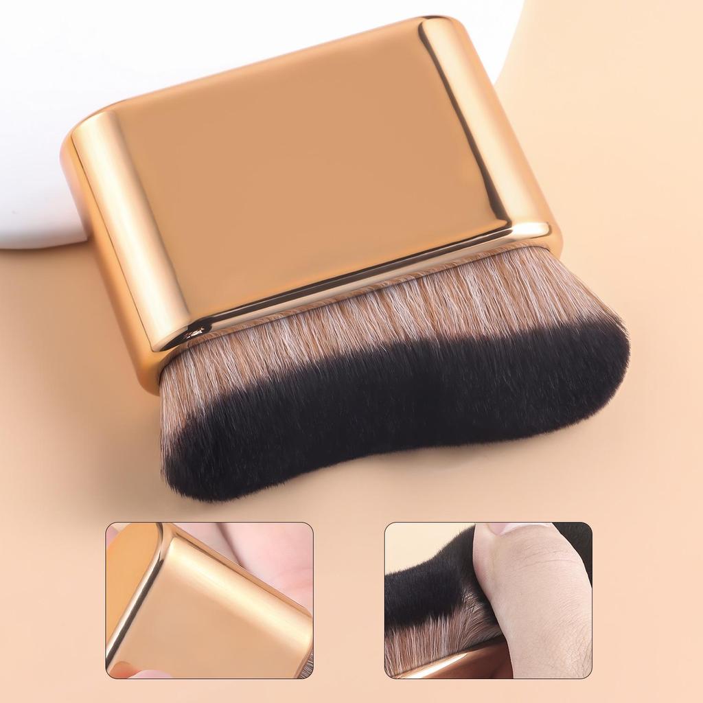 Wavy Streak-Free Liquid Foundation Brush: Light Application, Moisturizing, Makeup & Body Use, Internet Favorite.
