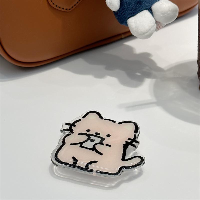 

Выдвижная подставка для телефона с рисунком: Милый, складной, настольный держатель для мобильного телефона для женщин