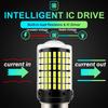 2pcs 1156 BAU15S PY21W 1156 BA15S P21W 1157 BAY15D P21 5W 7443 W21 5W T20 Car LED Bulbs Light 144smd Reverse Turn Signal Light Bulbs 7