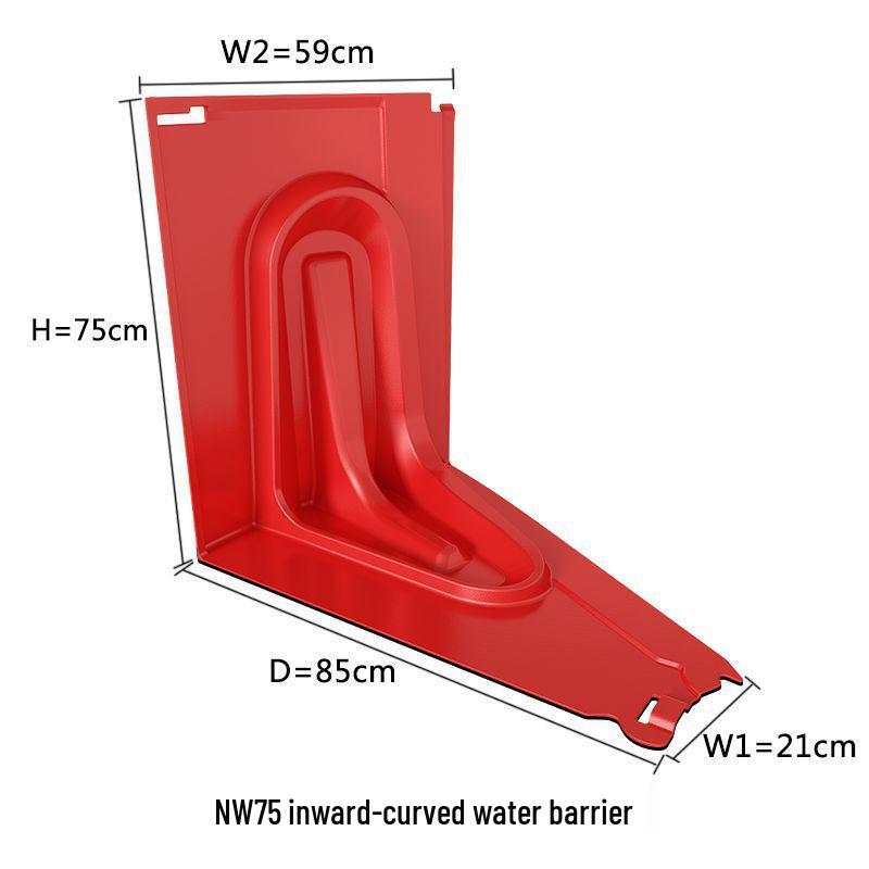 ABS L-Shaped Floodgate: Waterproof Barrier for Shop Entrances and Underground Garage Access