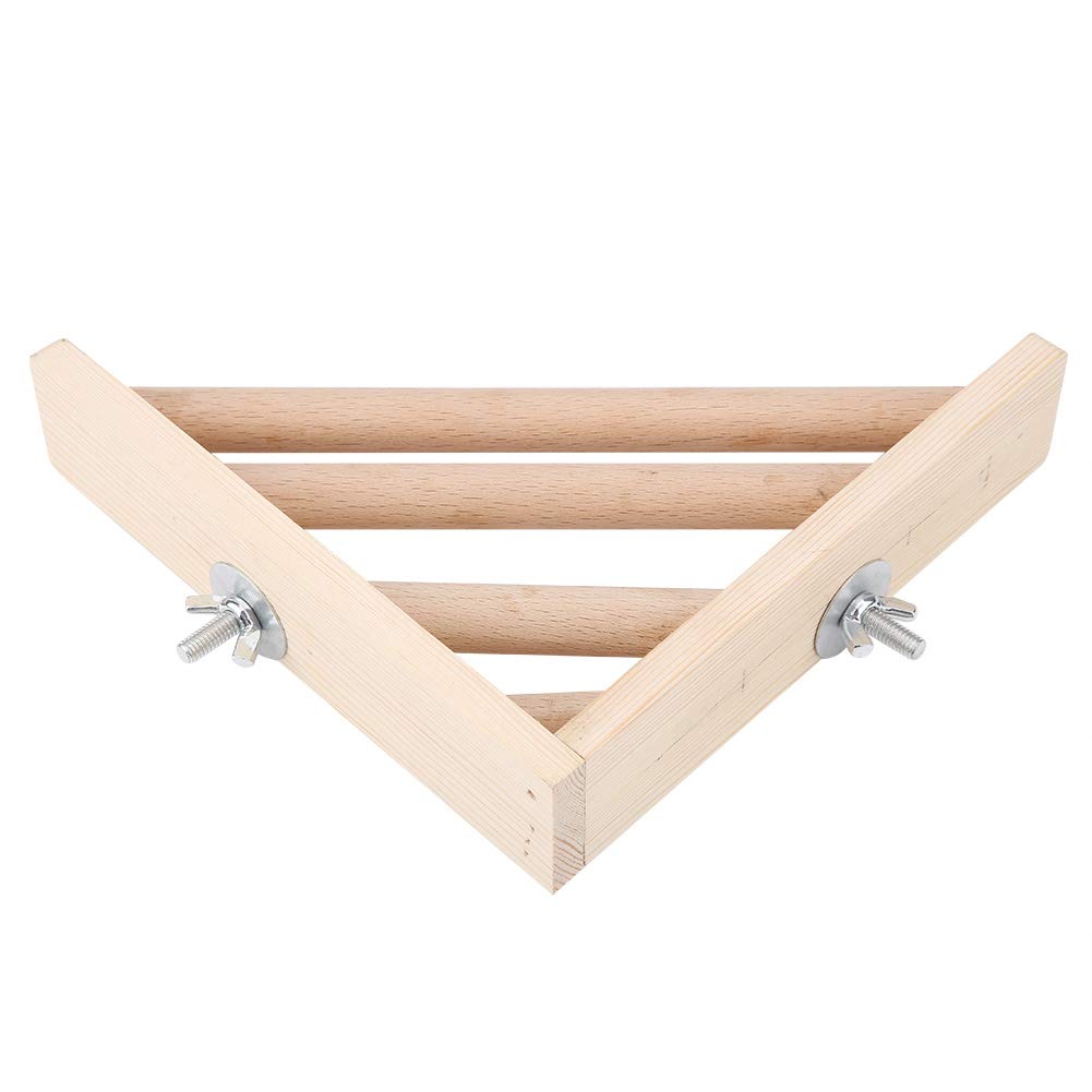 Bird Perch Easy to Install Chew Toy Bird Corner Stage Parrot Toy Space Saving Flying Squirrel Parakeet Cockatiel