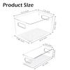 Clear Plastic Storage Bins 8 Pack - Pantry Organizers and Storage Fridge Organizer Containers for Kitchen Cabinet Freezer Bathr