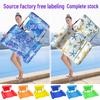 Portable Inflatable Colorful Recliner Float with Fabric Cover for Water Play