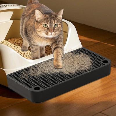 Litter Box Step Cat Litter Ramp with Filter Function Waterproof Home Kitten Toilet Ramp Pedal Pet Supplies for Small Cats