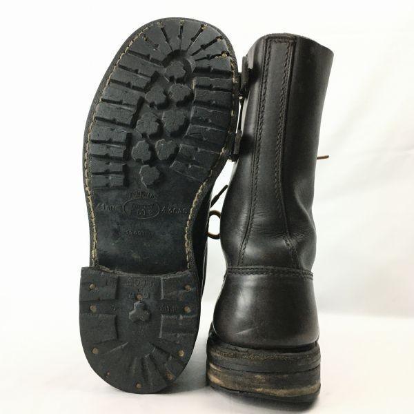 60s Vintage 1969 Europe Combat Command Military Boots Size 41 (Approx. 26.026.5cm) Dark Brown Men's(USED)