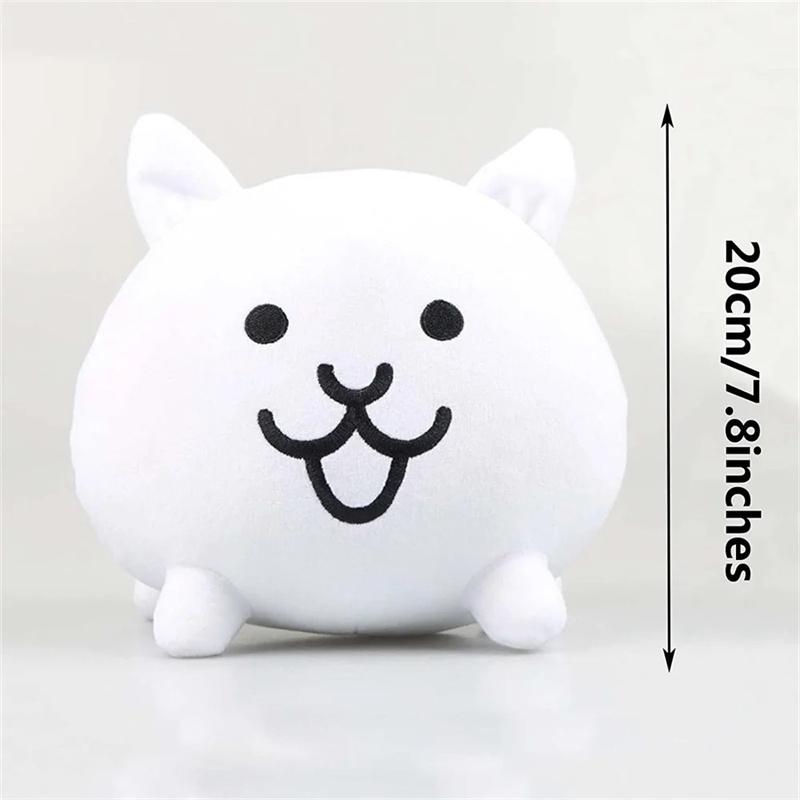 The Battle Cats Plush Toy Hot Game Character Plushie Figure Cartoon Neko Stuffed Animal Kitten Gift for Kids Children Birthday