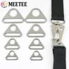 Meetee 5/10Pcs 20-38mm Stainless Steel Buckle Bag Strap Adjuster Buckles Bra Bikini Connector Clasp Anti-slip Fixing Accessories