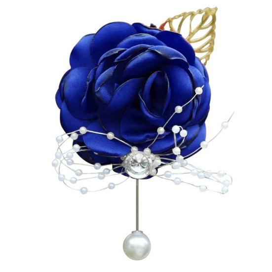 Yousheng Rose Wrist Corsage Boutonniere Fine Workmanship Rhinestone Corsage Elegant Wedding Flower Accessories