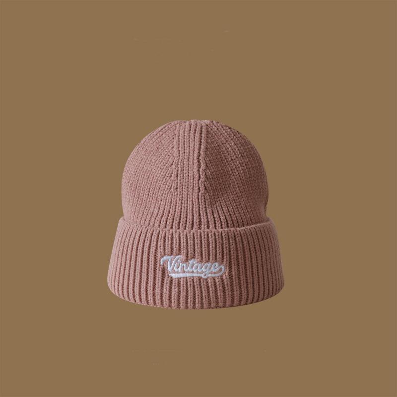 Winter versatile wool hat femininity shows Baijiu red knitted hat high quality original warm cover hat men