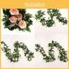 25m Rose Künstliche Blattgirlande Seidenblumenranke Efeu Hochzeit Gartendeko Zuhause