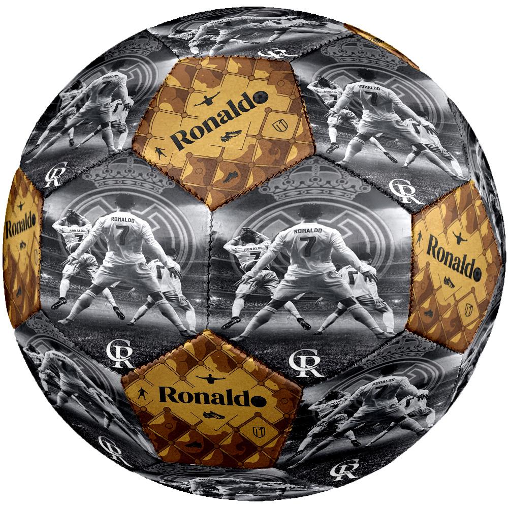 Ronaldo's Dream Win Motivation Size 5 Football Machine-Stitched Indoor/Outdoor Training and Matches for Football Accessories