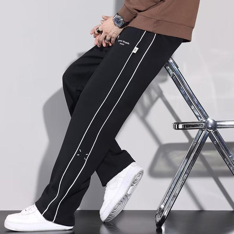 Men's Wide-Leg Sweatpants - Autumn/Winter Casual, Simple & Versatile Loose Fit