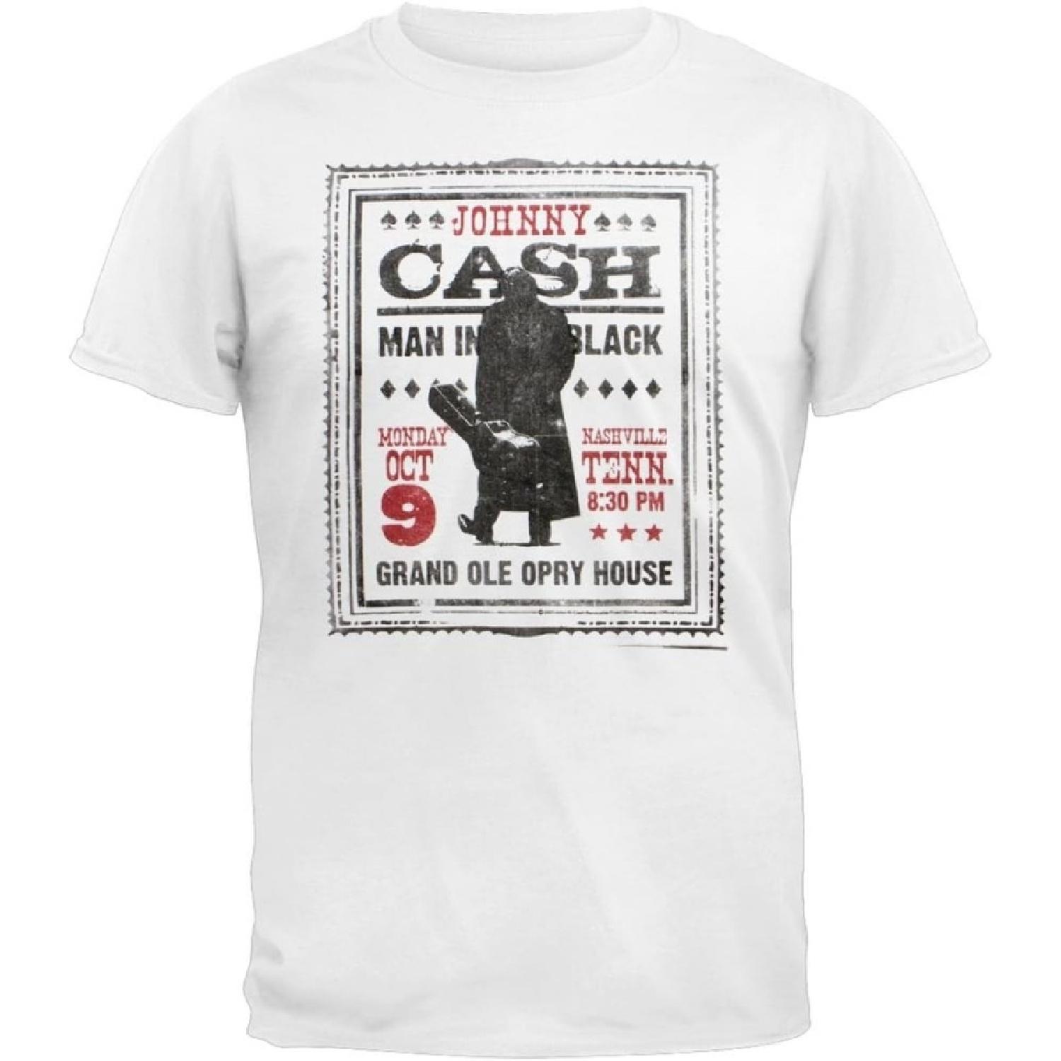 Johnny Cash - Nashville Adult T-Shirt XXXXXL белый