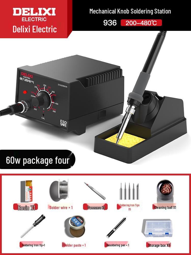 DELIXI Adjustable High-Power Electric Soldering Iron for Home Repairs
