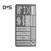Stamping Plates Set Bows Flowers Lace Design Manicures Decoration Metal Plate Transfer Sweet Series Template