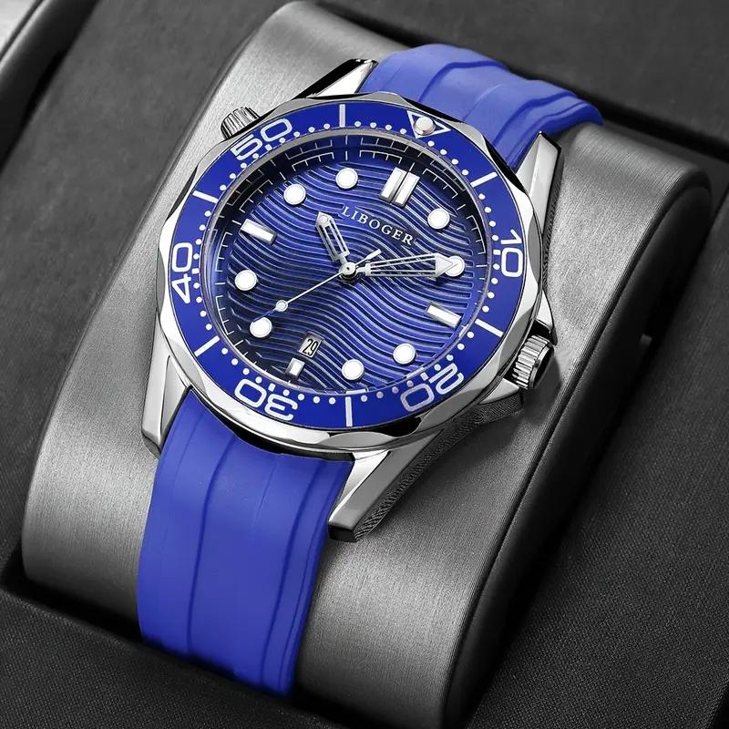 

Повседневный силиконовый ремешок Мужские спортивные часы Модные аналоговые кварцевые наручные часы для мужчин Часы Reloj Hombre