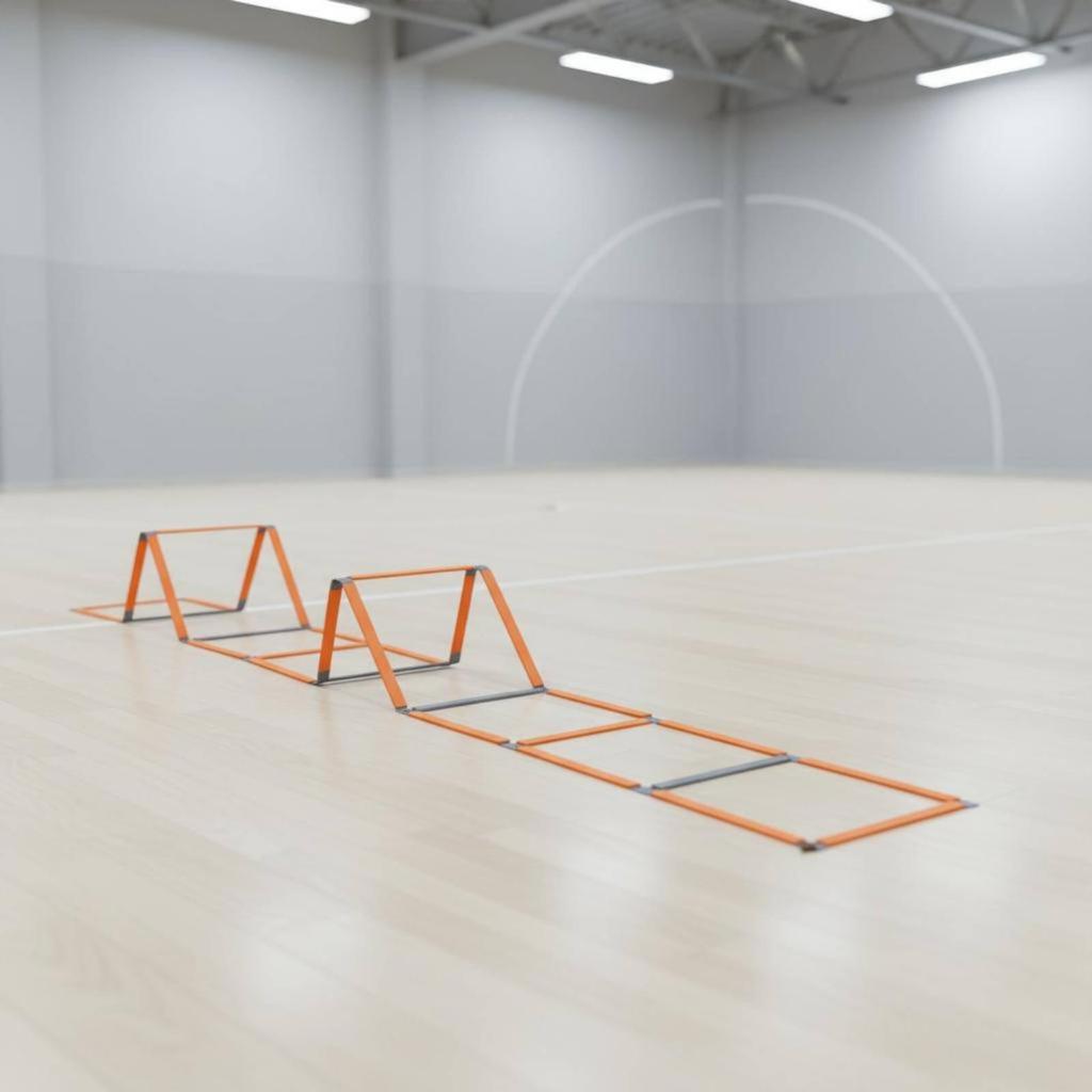 Coordination Training Ladder Multifunctional Agility Hurdle Fixed Frame