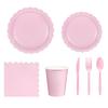 Lace Paper Plates & Napkins Party Set - Disposable Birthday Decoration Supplies