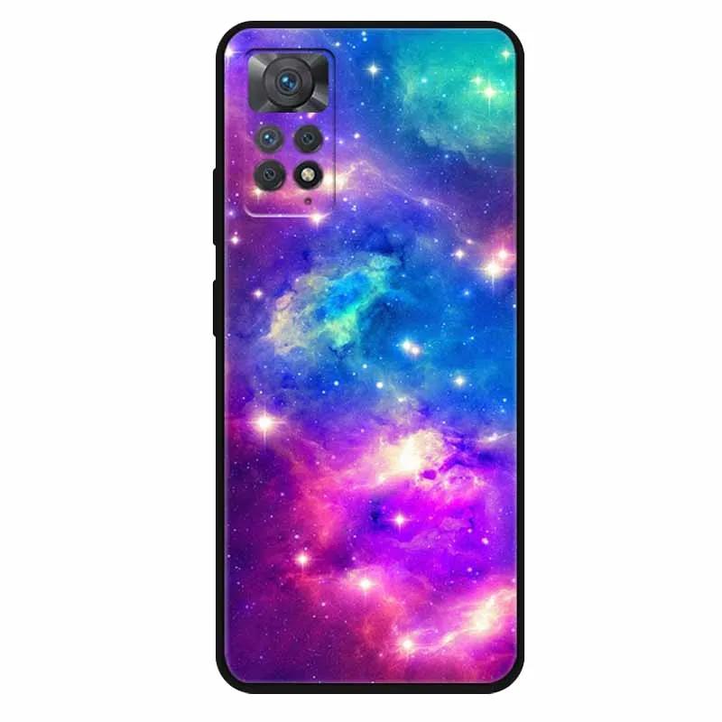 Funda For Xiaomi Redmi Note 11 Pro 5G Case Cool Space Soft Silicone TPU Covers For Xiaomi Redmi Note 11Pro 5G Wolf Protect Shell