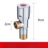 Quick Open Faucet Valve for Bathroom Kitchen Toilet Sink 1/2 Copper Angle Stop Valve Hot and Cold Water Stop Valve High Quality