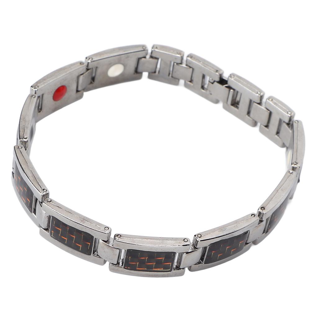 Titanium Steel Carbon Fiber Bracelet Arthritis Pain Relief Therapy Bracelets Gift Tool for Daily