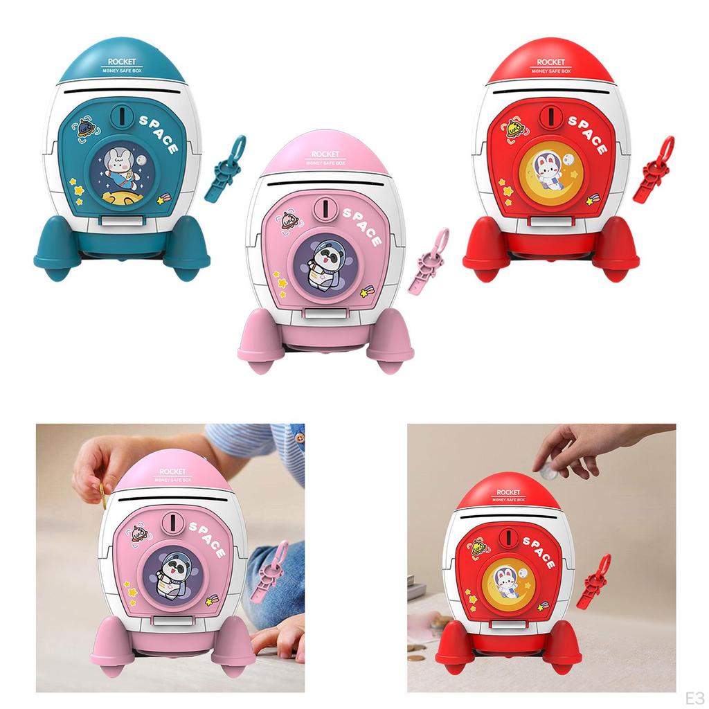 Cartoon Schiff Spardose Geld Accessoire Vielseitig 5,1x5,1x7,5 Zoll Pädagogisches Sparspielzeug