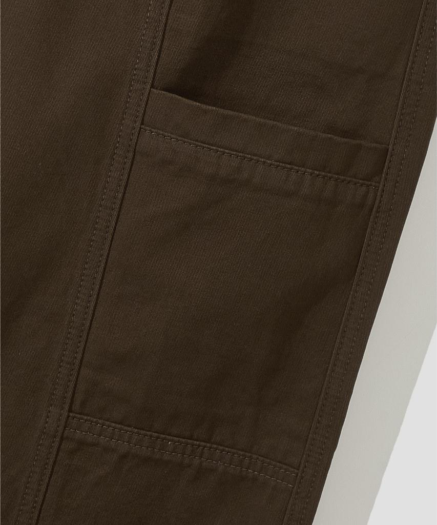 AGOD Side Cut Pocket Peachskin Cotton Pants [Brown]