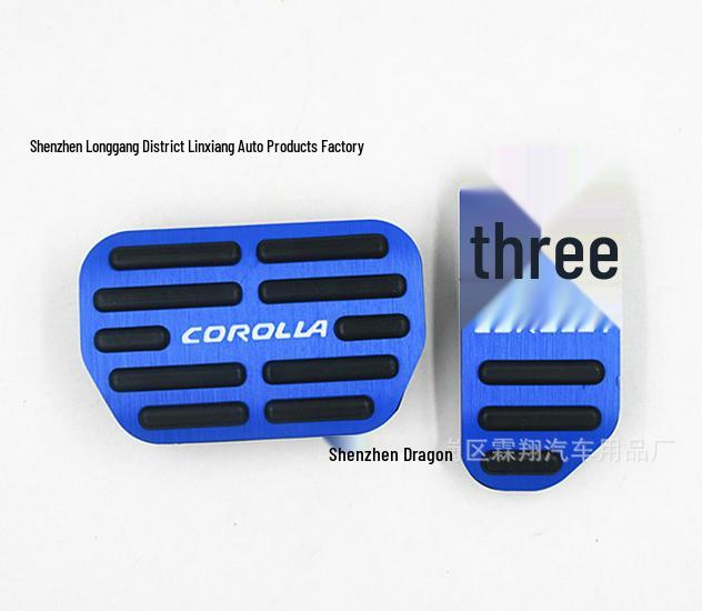 Non-Destructive Aluminum Pedals for 2014-2019 Corolla - Anti-Slip Brake & Accelerator