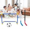 Kids Ice Hockey Goal, Children Sports Soccer Goal  S Pump Practice Game Toy Set