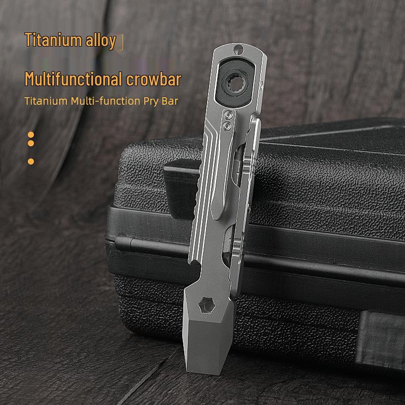 Multi-functional Ratchet Screwdriver & Pry Bar with Bottle Opener and Nail Puller