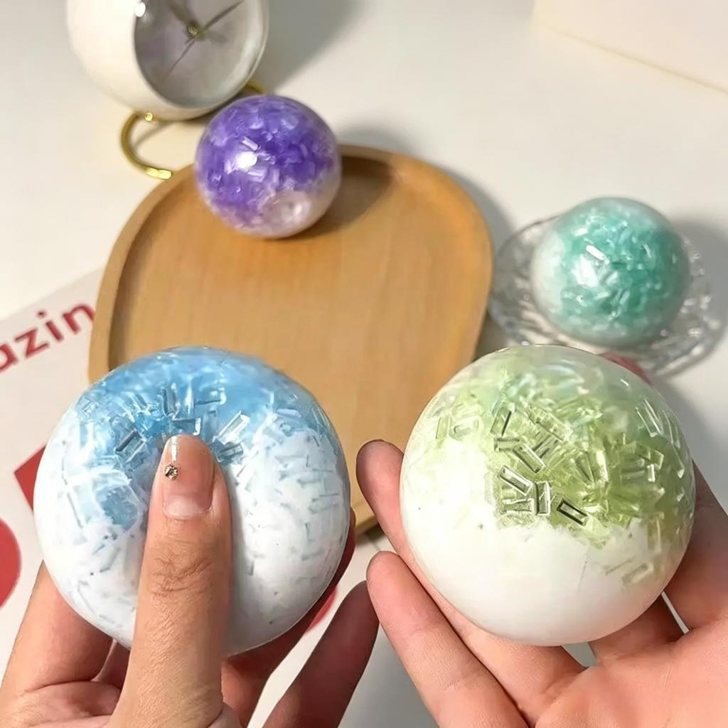 1-20PCS Buttercream Ice Strip Squishy Stress Ball Ribbon Decor Squeeze Fidget Decompression Sensory Relief for Anxiety Kids