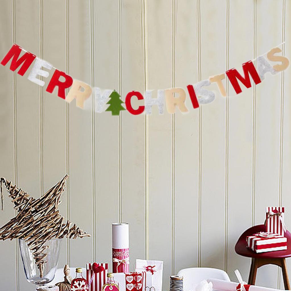 Christmas Banner Bunting Decorative Pull The Flag, Decoration, for Festival