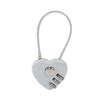 1Pcs Password Code Padlock  Heart Style 3 Digit Password Combination Lock  Love Password Lock Concentric Lock Padlock