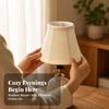 6 Pieces Attach-on Lampshade Bamboo-Textured Textile Small