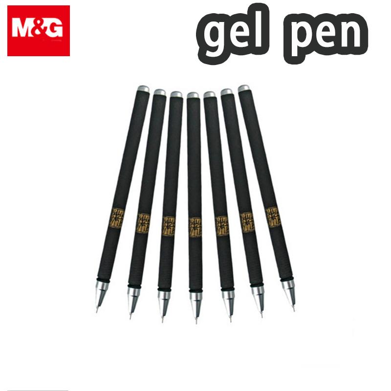 M&G Gel Pen, Black 0.5mm, Matte Barrel, Smooth Writing, Suitable for Students and Office Use