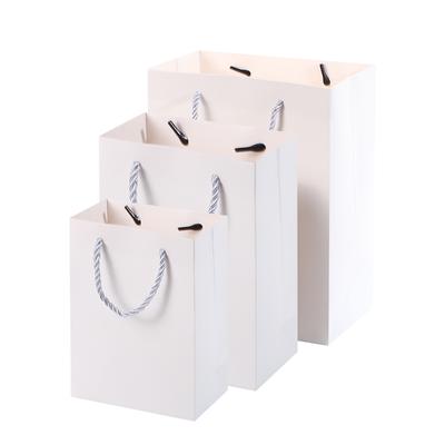 24pcs Solid Color Paper Shopping Gift Bags with Handles for Small Business Gifts Flower Wrapping Milk Tea and Coffee Cups