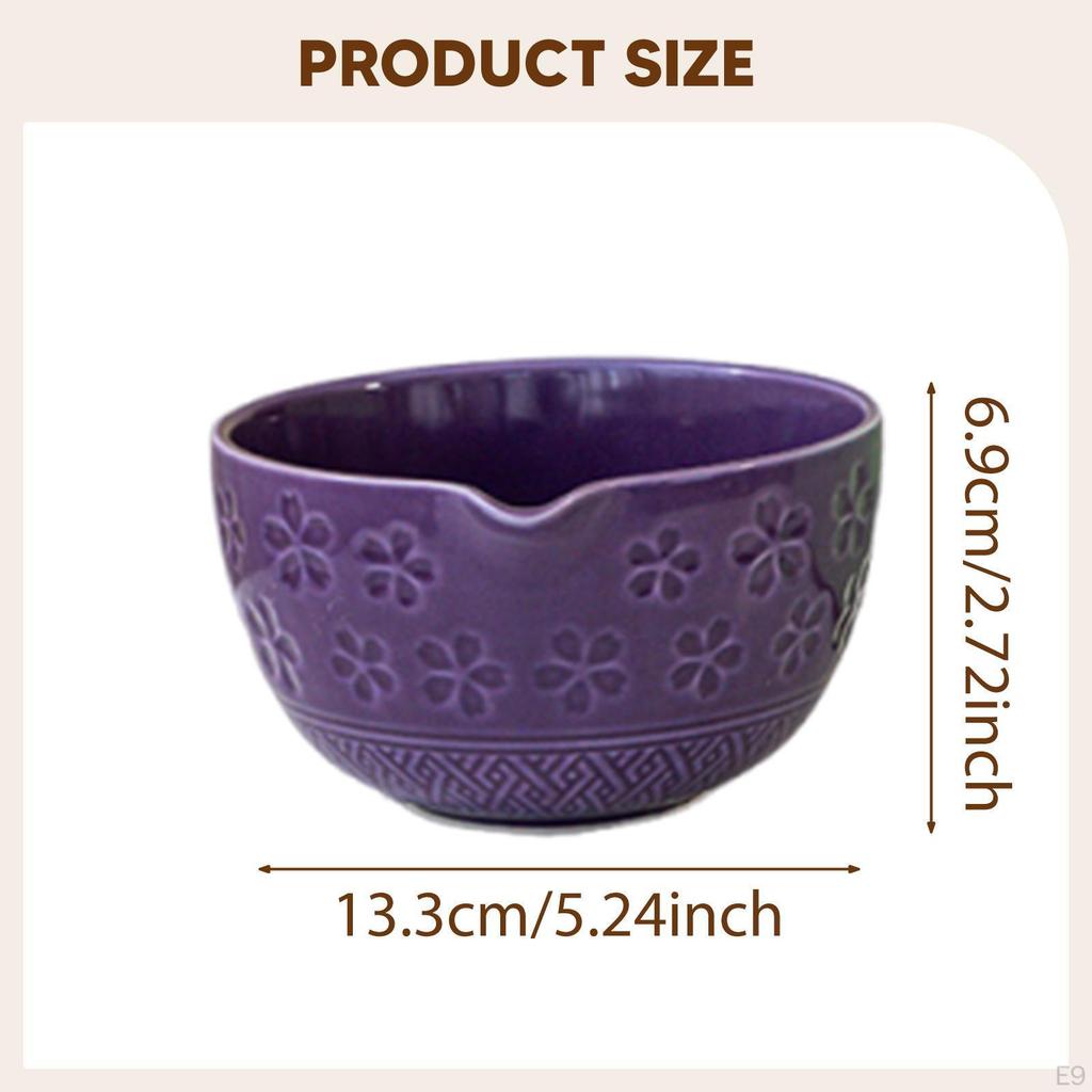 Ceramiczna Chawan do Przygotowania Matcha 450ml Niezbędna Miseczka dla Miłośników Herbaty