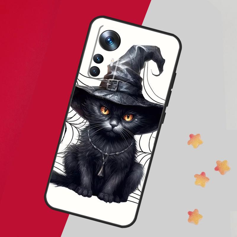 Witch Black Cat Case For Xiaomi 14 13 15 Ultra 11T 12T 13T 14T Pro Cover For POCO X7 Pro X3 X5 X6 F5 F6 F7
