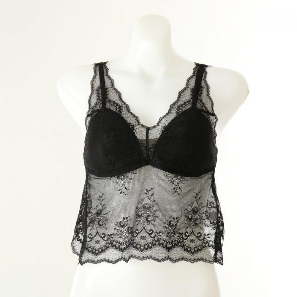 Wacoal All Lace Crop Molded Cup Bra Wlgb501r blacks/85
