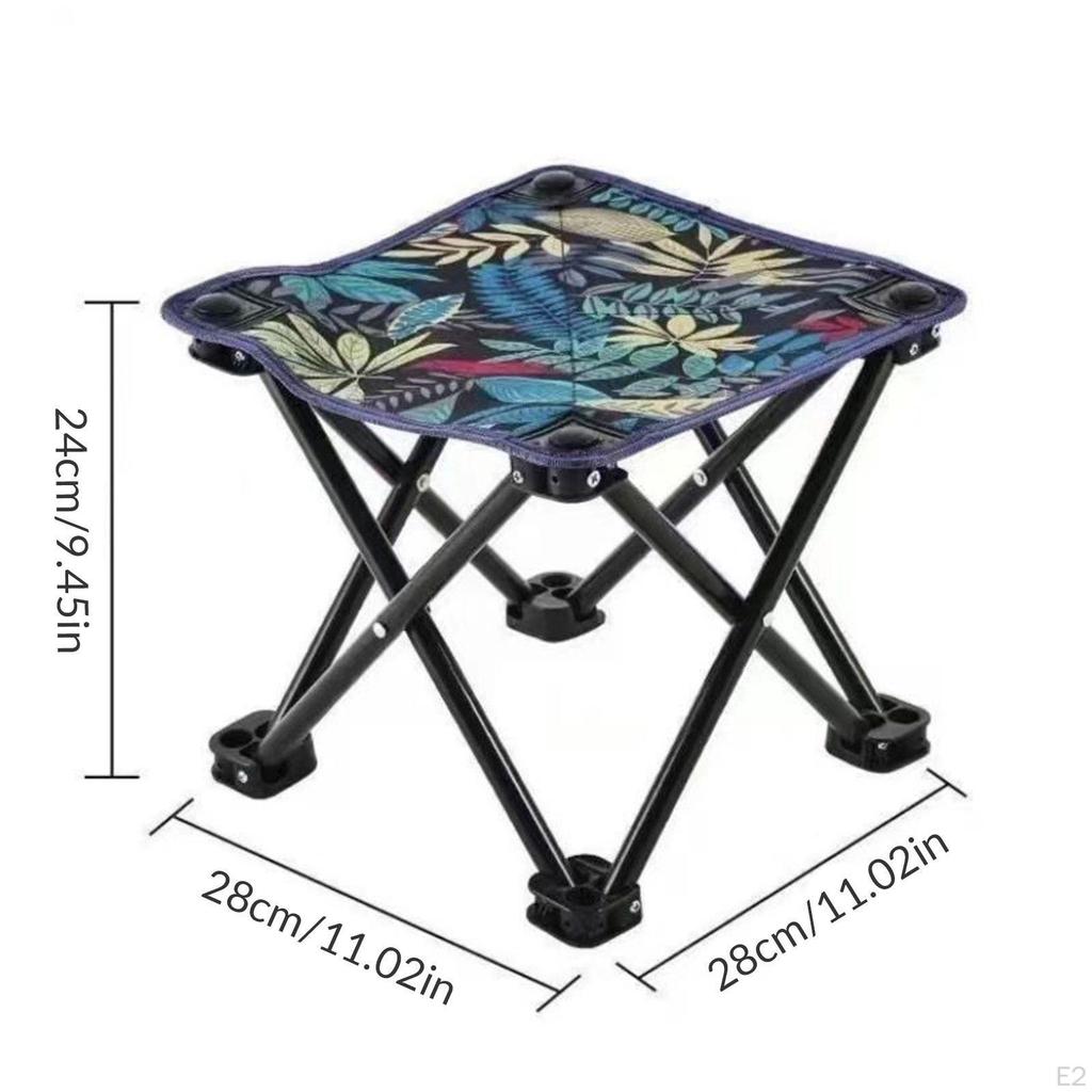 Folding Stools Collapsible Chair Footrest Strong Load Capacity Mini Easy To Carry Lightweight