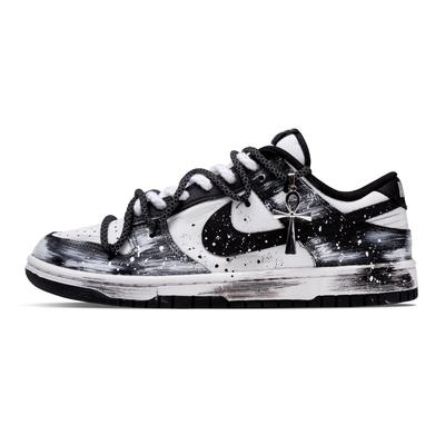 Dunk Alba's Ombra Antiscivolo, Resistente all'Abrasione, Bilanciato, Leggero, Traspirante Basse Scarpe da Skateboard DD1391-100(Team776-)