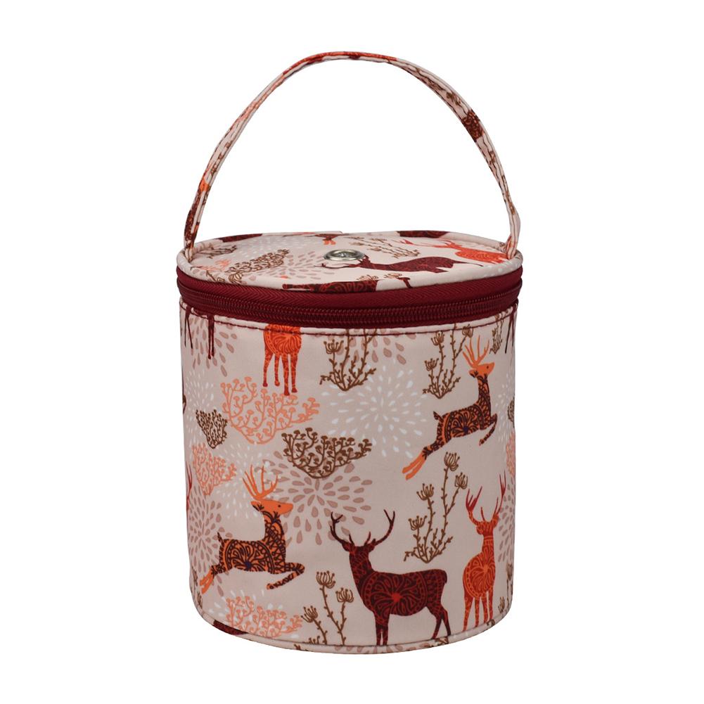Knitting Needles Crochet Yarn Organizer Bag Large-capacity Storage Shoulder Bag Waterproof Oxford Cloth for Sewing Crochet Hooks