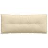 Back Cushion Cream 120 x 19 x 50 cm Fabric